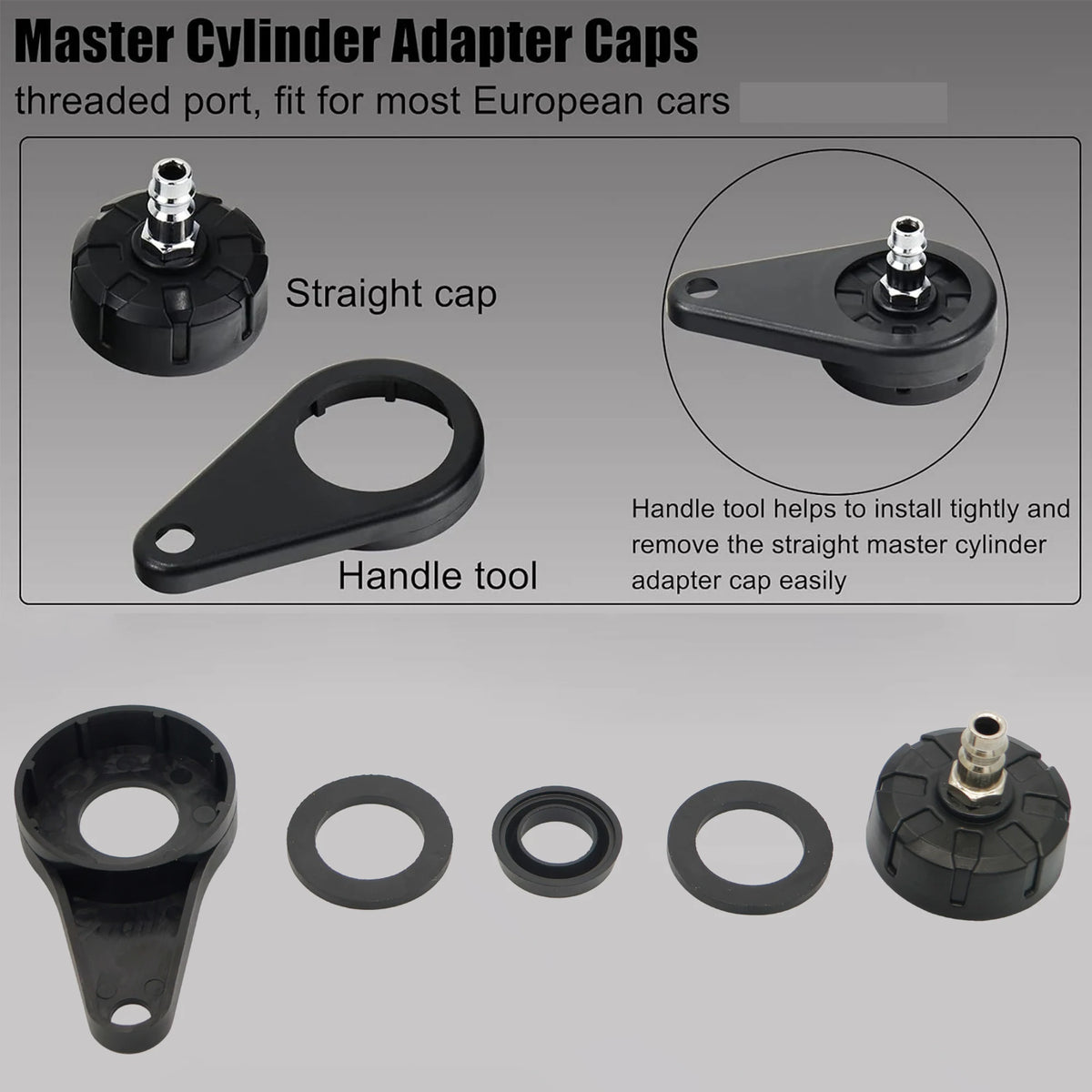 Master-Zylinder Adapter-Kappen Set – SwissGlanzGarage Ansicht 6