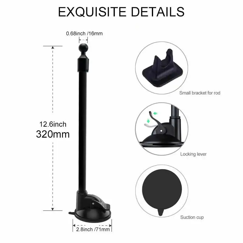 Anti-Shake Auto Telefon Halter Halterung Starke Saugnapf Lange Arm Windschutzscheibe Telefon Halter für iPhone Huawei...