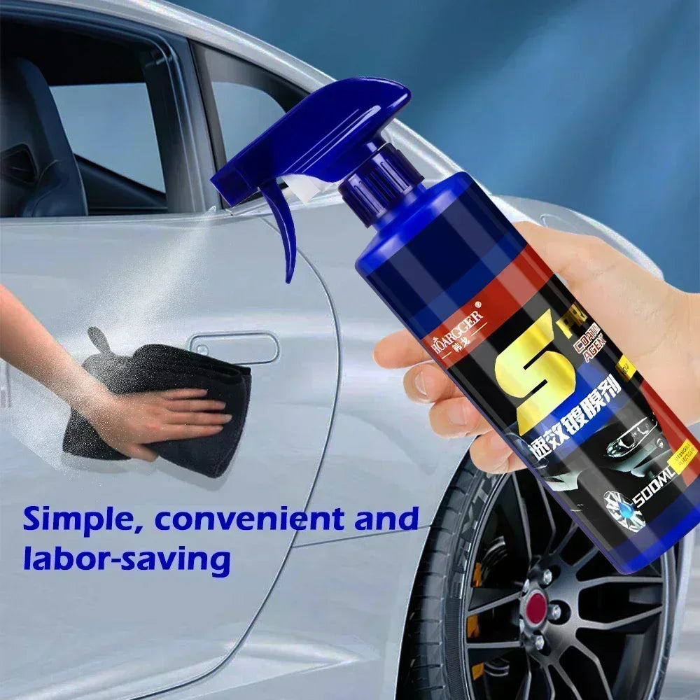 500 ml 3-in-1-Autolack-Reparatur-Spray mit Keramikbeschichtung, schnelles Sprühwachs mit Nano-Beschichtung, hydrophob...