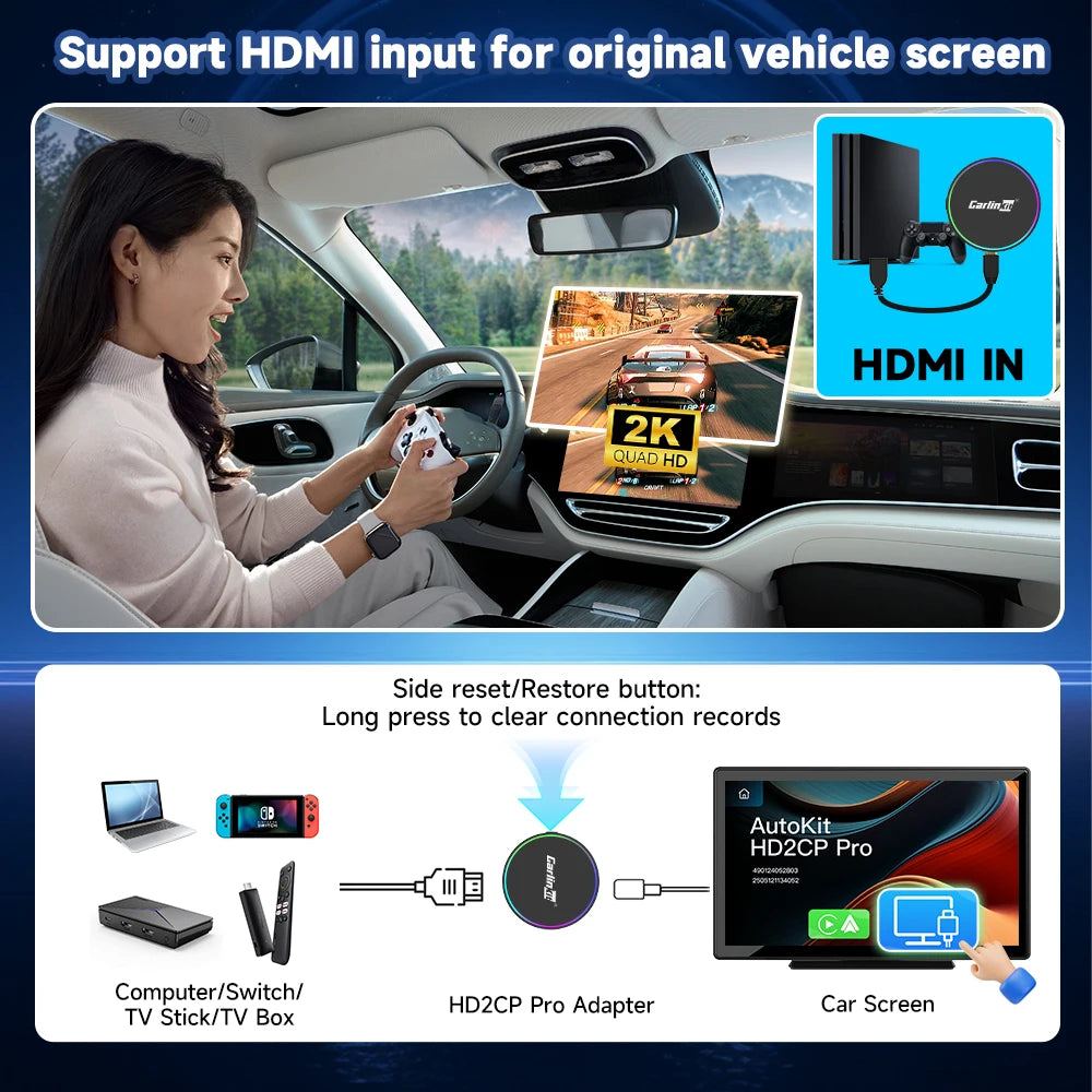 CarlinKit MINI HD2CP Pro Kabellos CarPlay AI Box – SwissGlanzGarage Ansicht 5