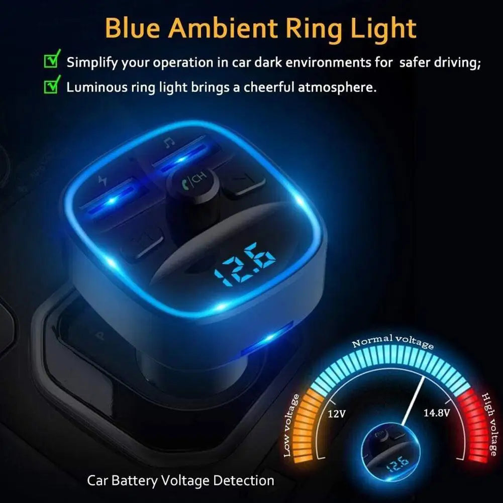 Bluetooth 5.0 Auto-Adapter mit Dual USB-Ladeanschluss – SwissGlanzGarage Ansicht 6