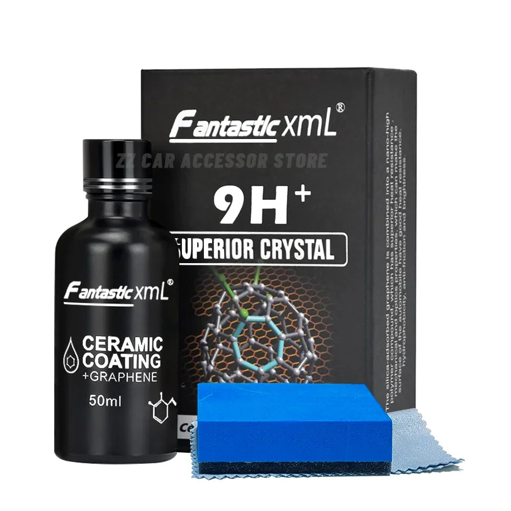 Graphen-Keramikversiegelung 9H Pro 50ml mit Schwamm und Tuch