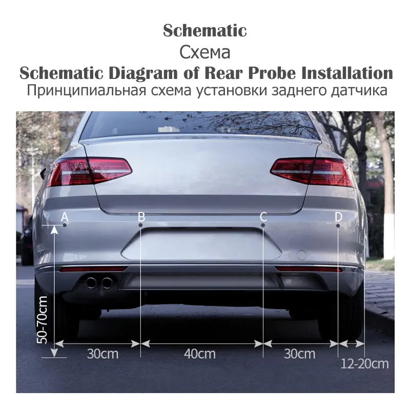 Parksensor-Set 12V mit 4 Sensoren – SwissGlanzGarage Ansicht 3