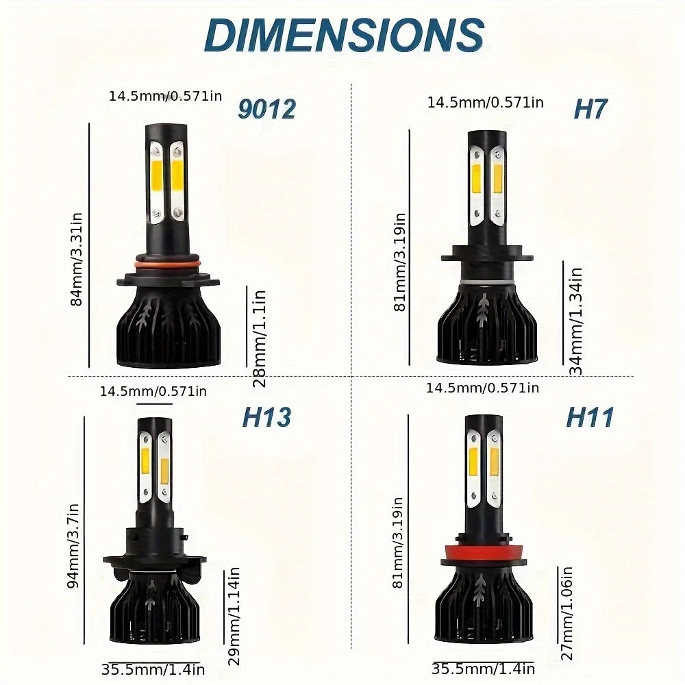 4-Seiten LED-Scheinwerferlampe – SwissGlanzGarage Ansicht 2