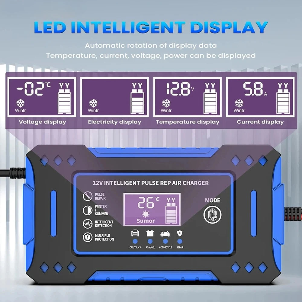 Intelligentes 12V Batterieladegerät – SwissGlanzGarage Ansicht 4