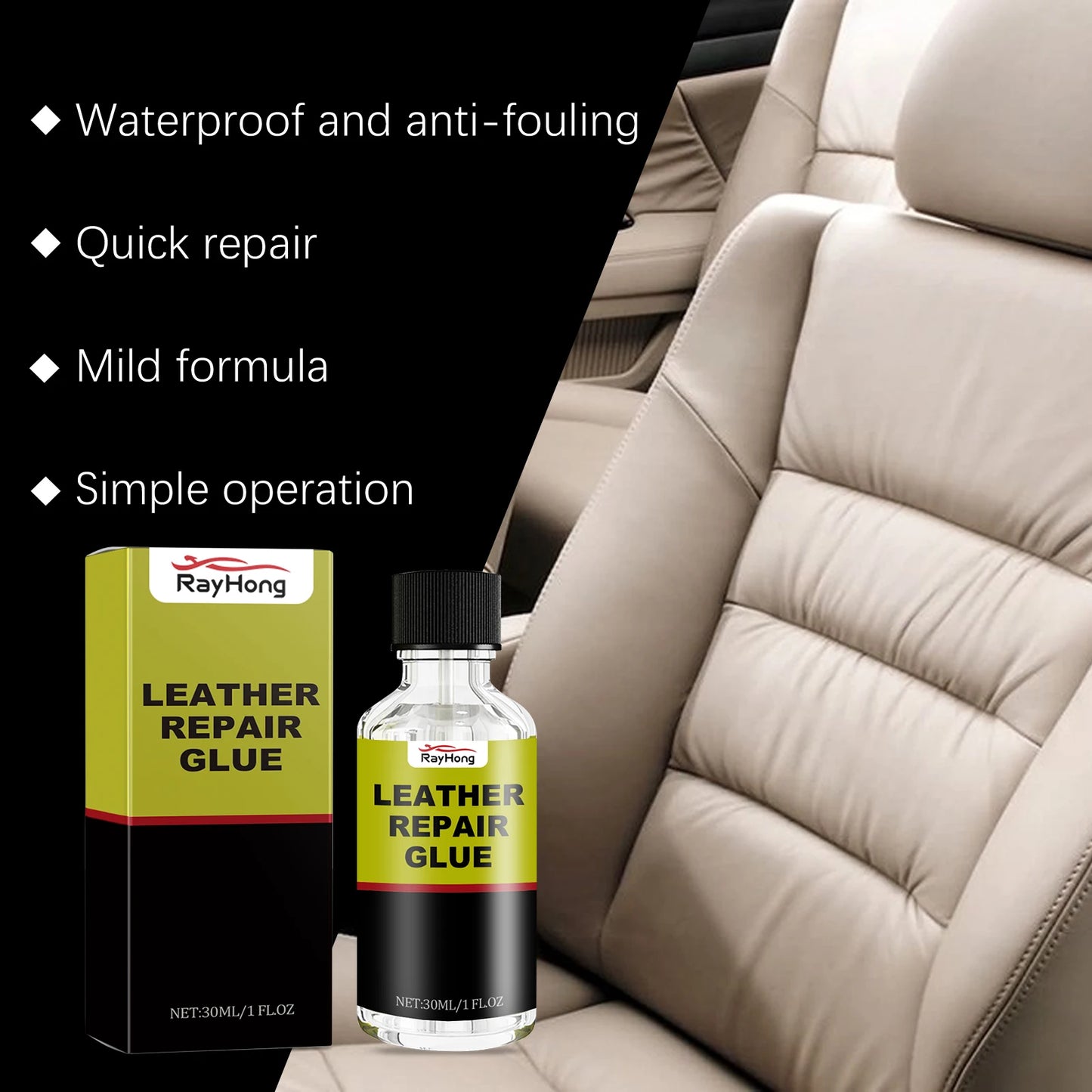 Leder Reparatur Flüssigkeit 30ml – SwissGlanzGarage Ansicht 3