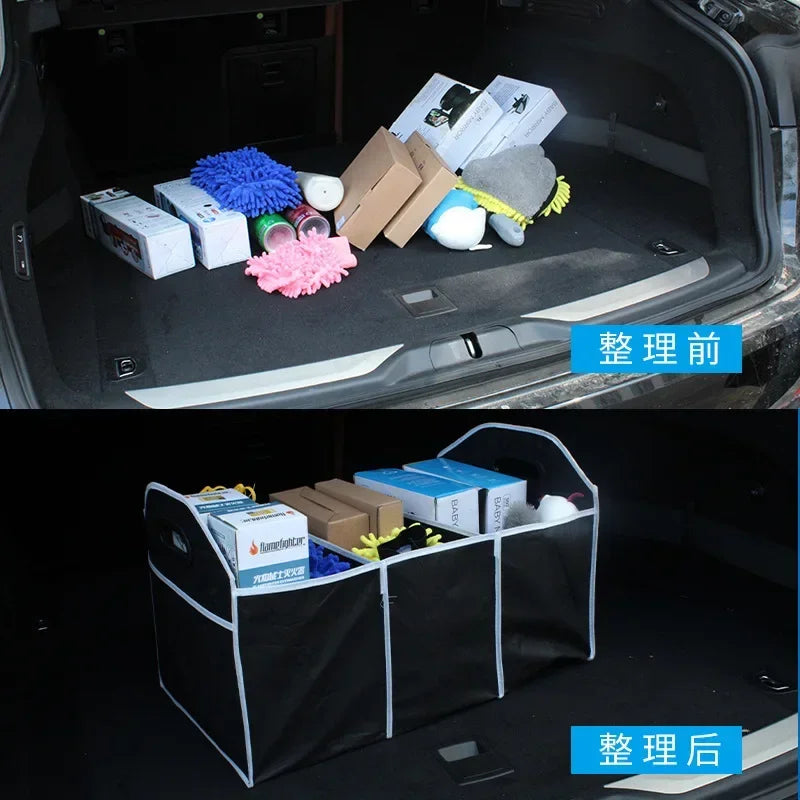 Auto Multi-Pocket Trunk Organizer Große Kapazität Falten Lagerung Tasche Stamm Verstauen Aufräumen Trunk Organizer Au...