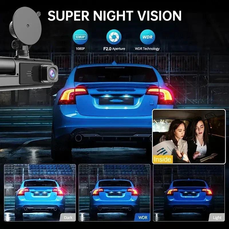 1080P Dashcam mit WiFi und 3 Kameras – SwissGlanzGarage Ansicht 5