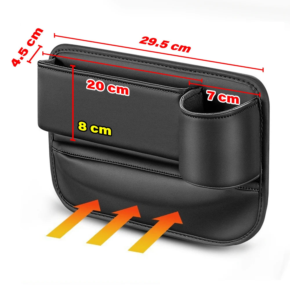 Auto Sitzspalt-Organizer mit Becherhalter – SwissGlanzGarage Ansicht 6