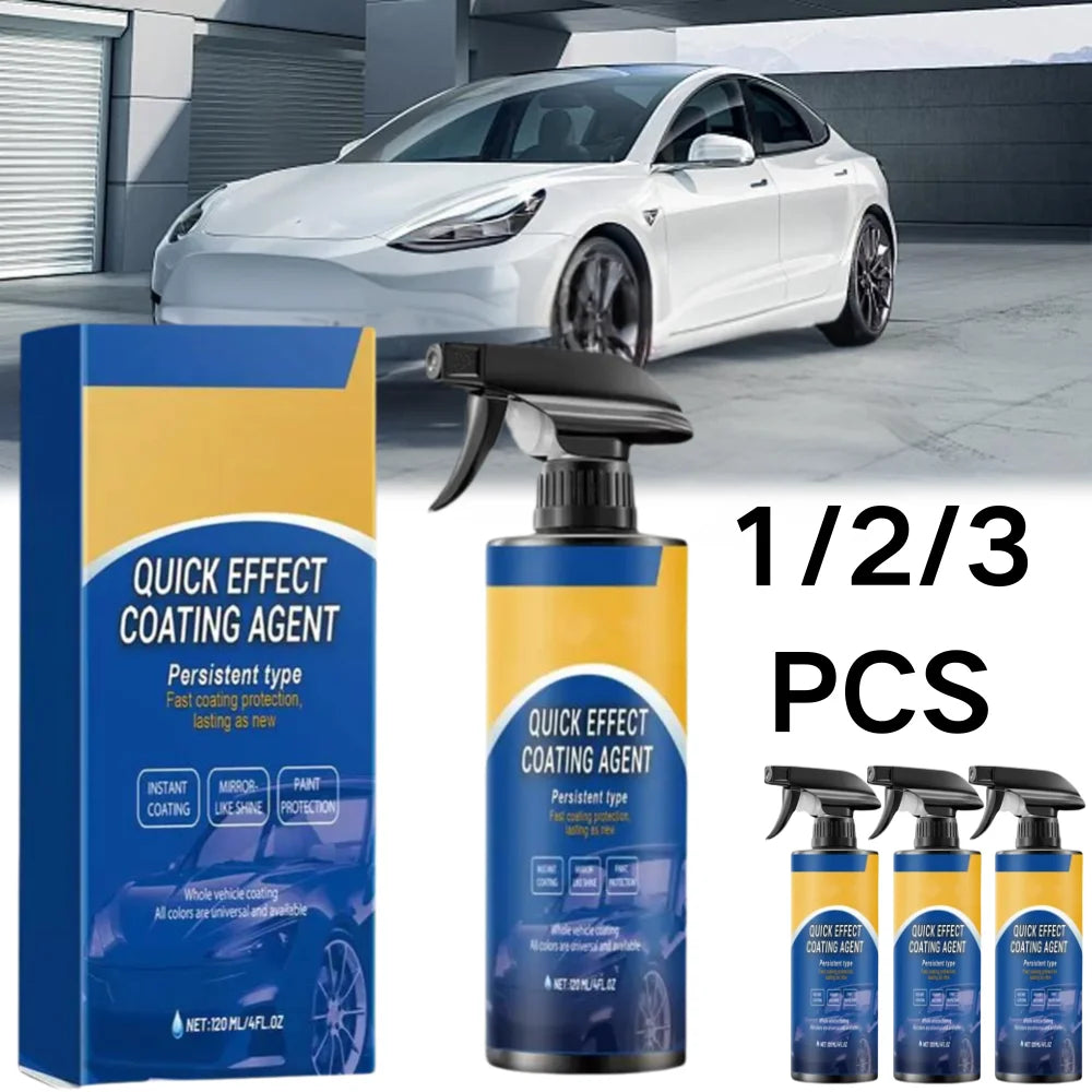 Auto-Nano-Beschichtungsspray 1/2/3 Stück Schnell auftragsbares Autowachs, Kratzerentfernungs- und Polierspray für Fah...