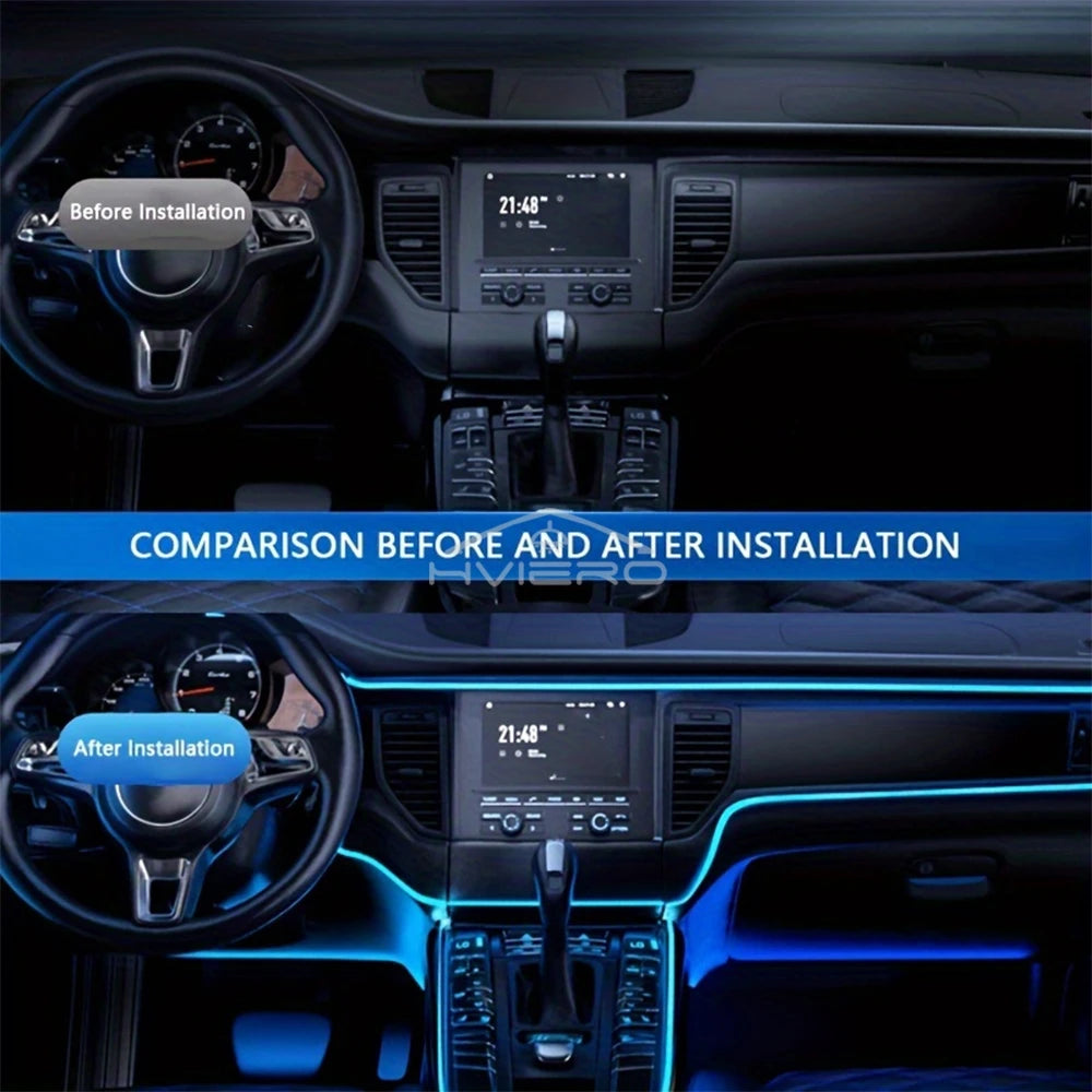 Auto Led Streifen Lichter Innen Lichter RGB Umgebungs Beleuchtung Kit