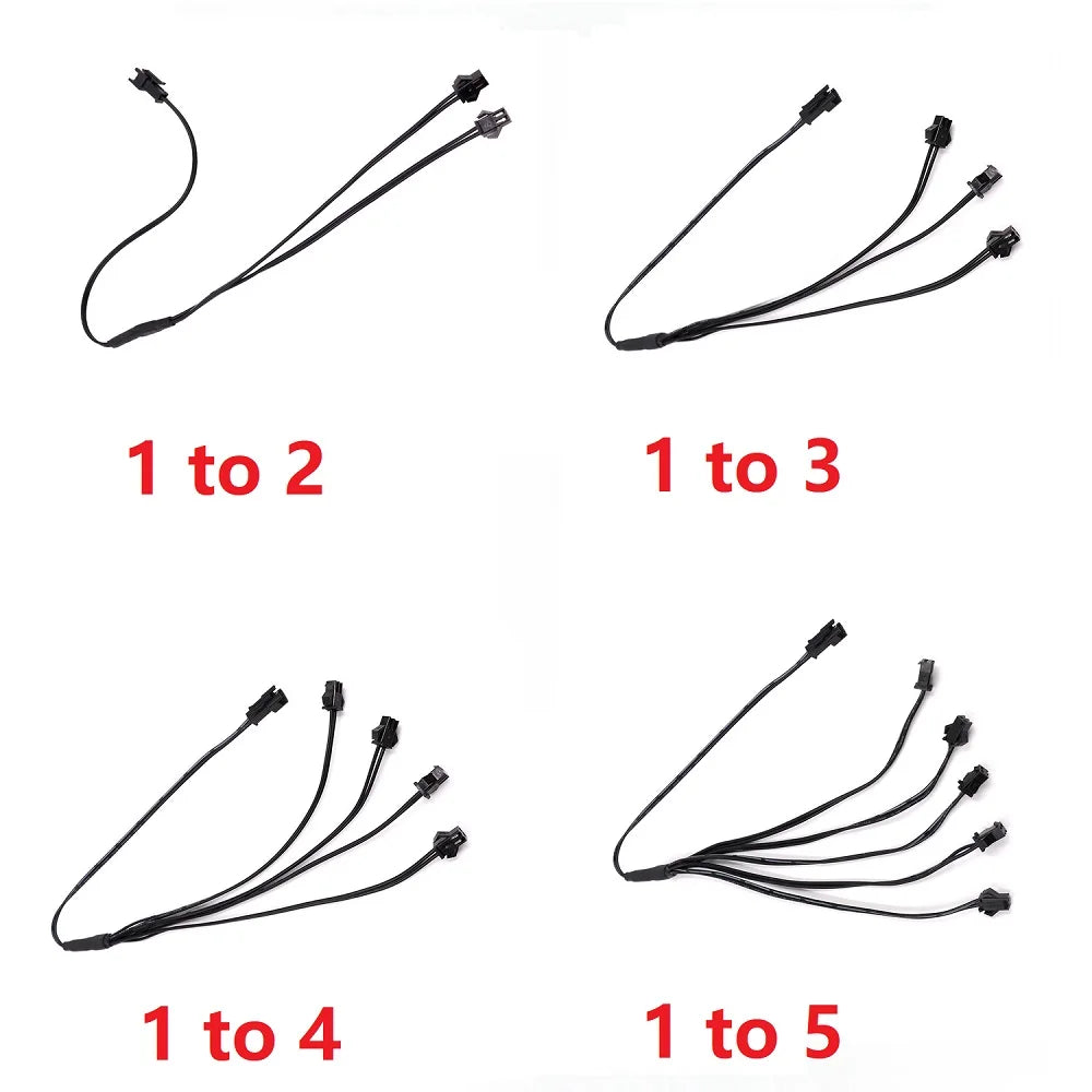 5M/4M/3M/2M/1M Auto Innen Licht LED Streifen Dekoration flexible Neon