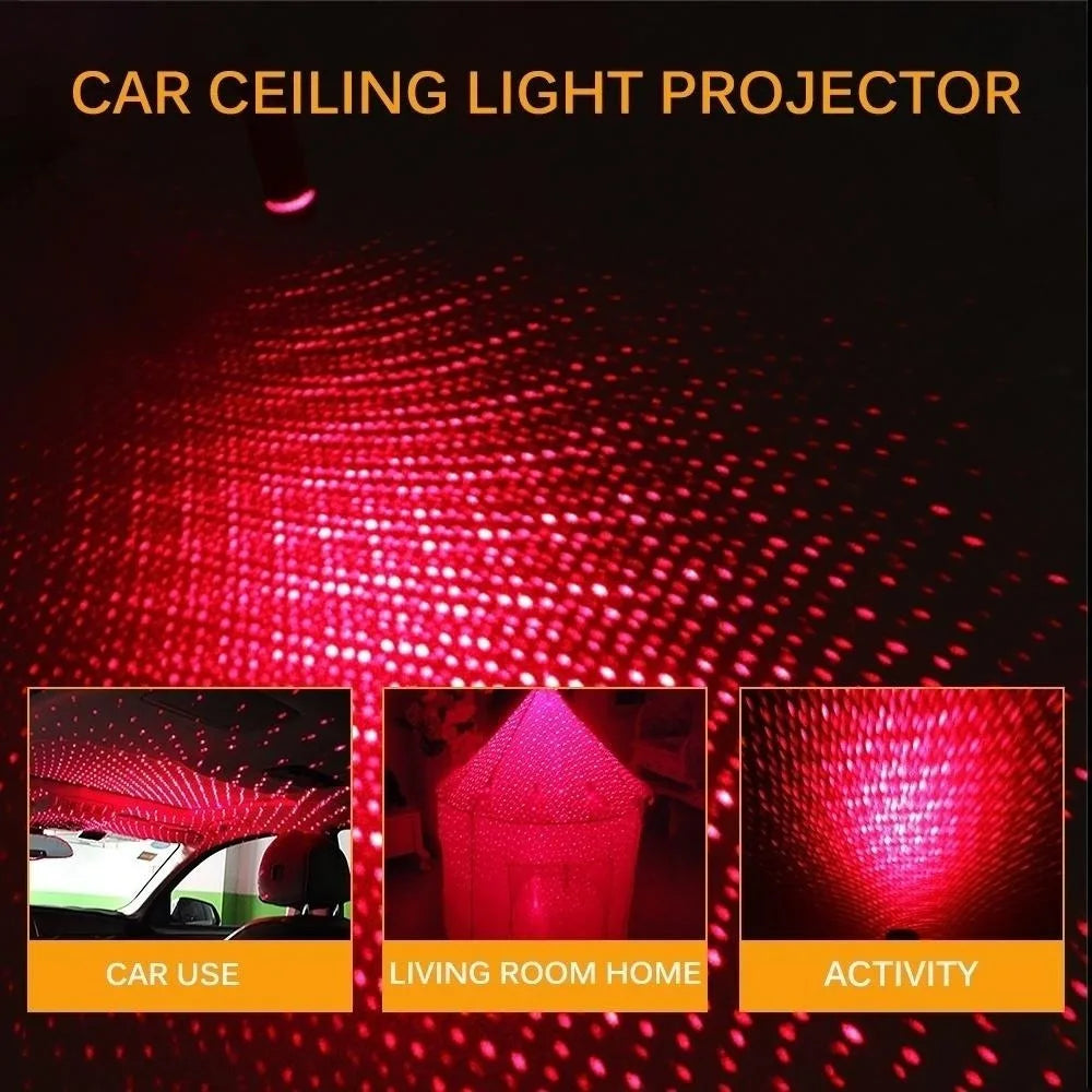 LED Auto Dach Stern Atmosphäre Lichter Projektor Licht Innen