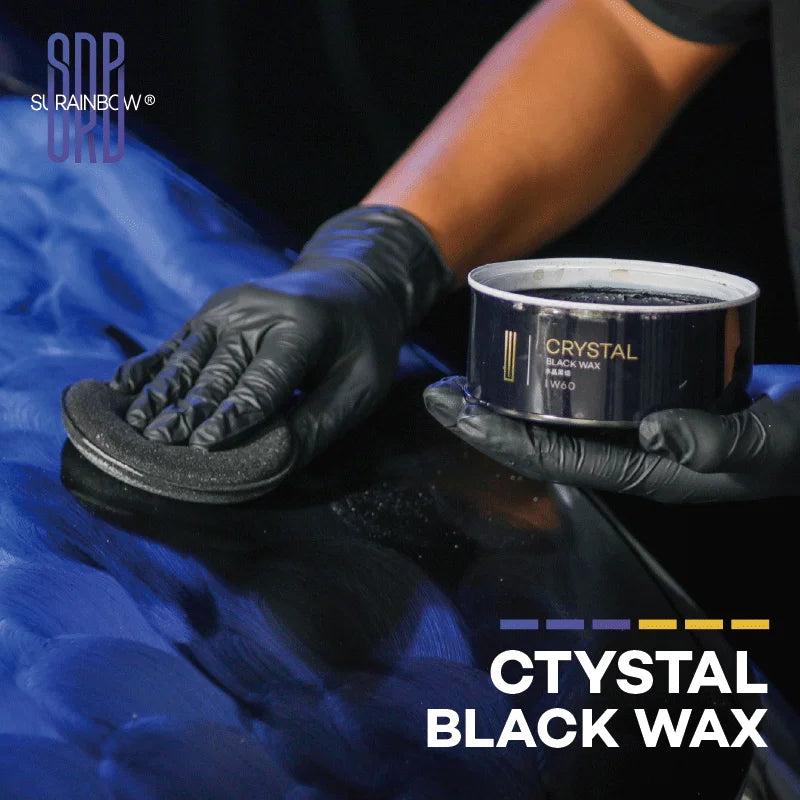 Crystal Black Wax Paste Wax – Premium-Autowachs für einen tiefen, reflektierenden Glanz mit langanhaltendem Schutz – ...