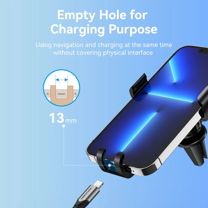 Vention Auto-Handyhalterung, Schwerkraft-Automatikverriegelung Universelle Handyhalterung mit Hakenclip für Auto-Lüft...