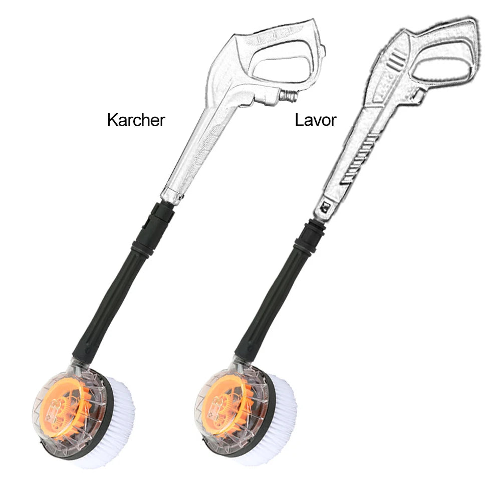 HIgh Pressure Washer Brush Rotatable Brush For Parkside Karcher Lavor Car Washer Wheel Window Cleaning Car Wash Shop Acc