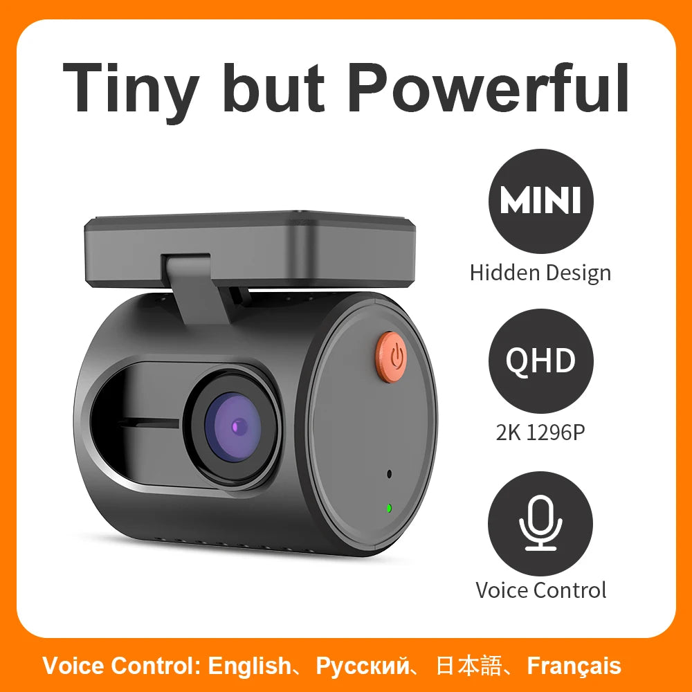 2K Mini Dashcam Video-Recorder Sprachsteuerung – SwissGlanzGarage Ansicht 2