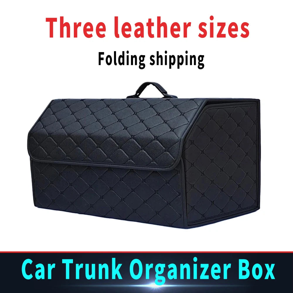 Auto Trunk Organizer Box Große Kapazität Auto Multiuse Werkzeuge Lagerung Tasche Verstauen Aufräumen Leder Falten Für...