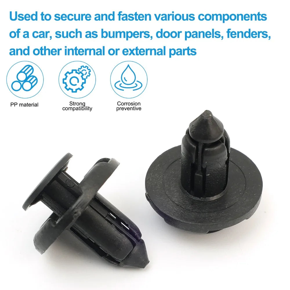8mm Schwarze Stossstangen Clips Set – SwissGlanzGarage Ansicht 4