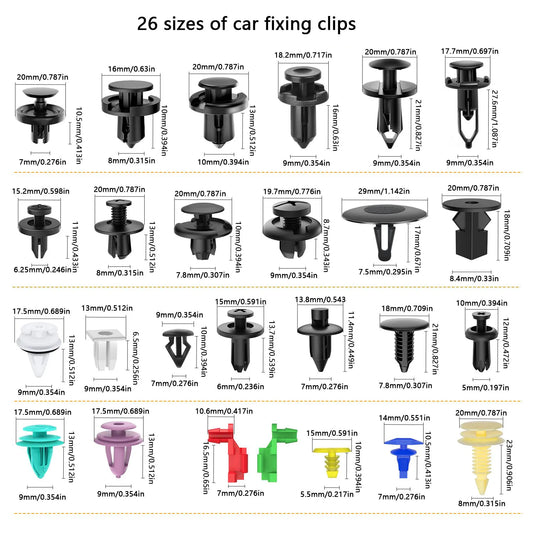 Auto Clips Set 820 Stück – SwissGlanzGarage Ansicht 2