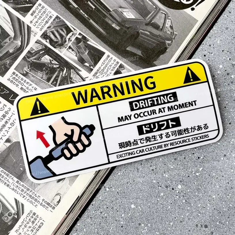 Cartoon Auto-Aufkleber Airbag-Warnung – SwissGlanzGarage Ansicht 4