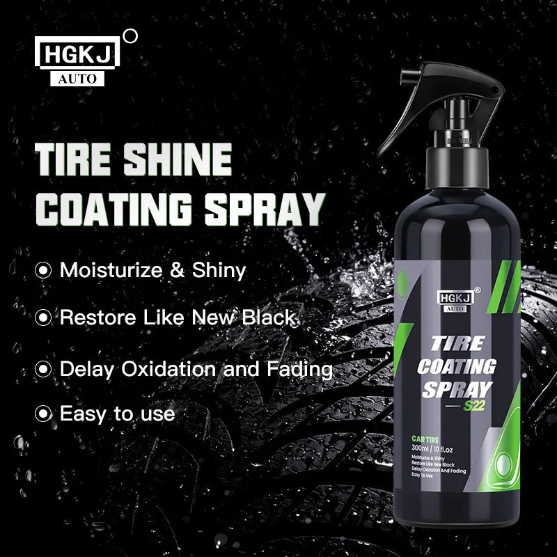 Reifen-Coating-Spray hydrophob Hochglanz Schwarz | SwissGlanzGarage