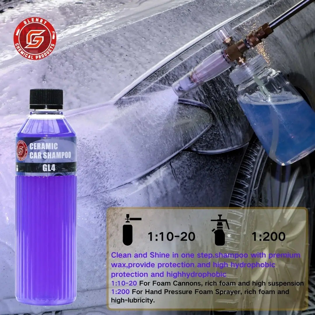 Keramik-Autoshampoo - Autowäsche für Keramikbeschichtungen - Verleiht hydrophoben Schutz | Verstärkt Keramikbeschicht...