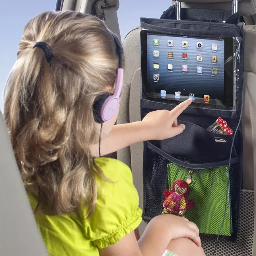 1 stücke Auto Rücksitz Organizer Multi Tasche Lagerung Tablet iPad Halter Passagier Kopf Auto Rücksitz Tasche Organis...