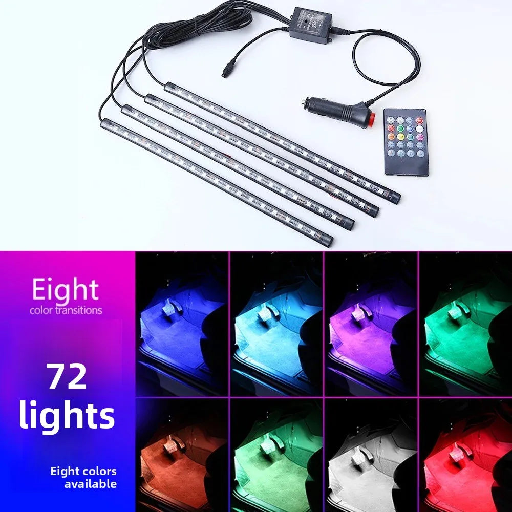 Universal Auto RGB Umgebungs Lichter LED Streifen Innen Atmosphäre