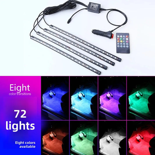 Universal Auto RGB Umgebungs Lichter LED Streifen Innen Atmosphäre