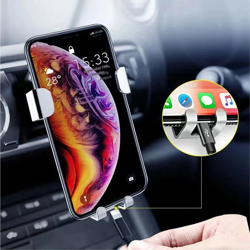 Gravity-Auto-Handyhalterung für 4,0-6 Zoll große Mobiltelefone, Auto-Lüftungsschlitz-Handyhalterung, universeller, st...