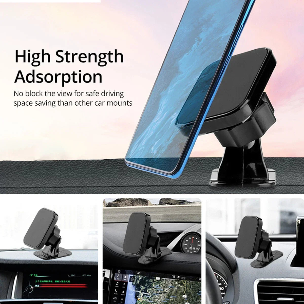 Magnetische Auto Telefon Halter Auto Air Vent Telefon Halterung Universal Dashboard Magnet Handy Halter Stehen für iP...