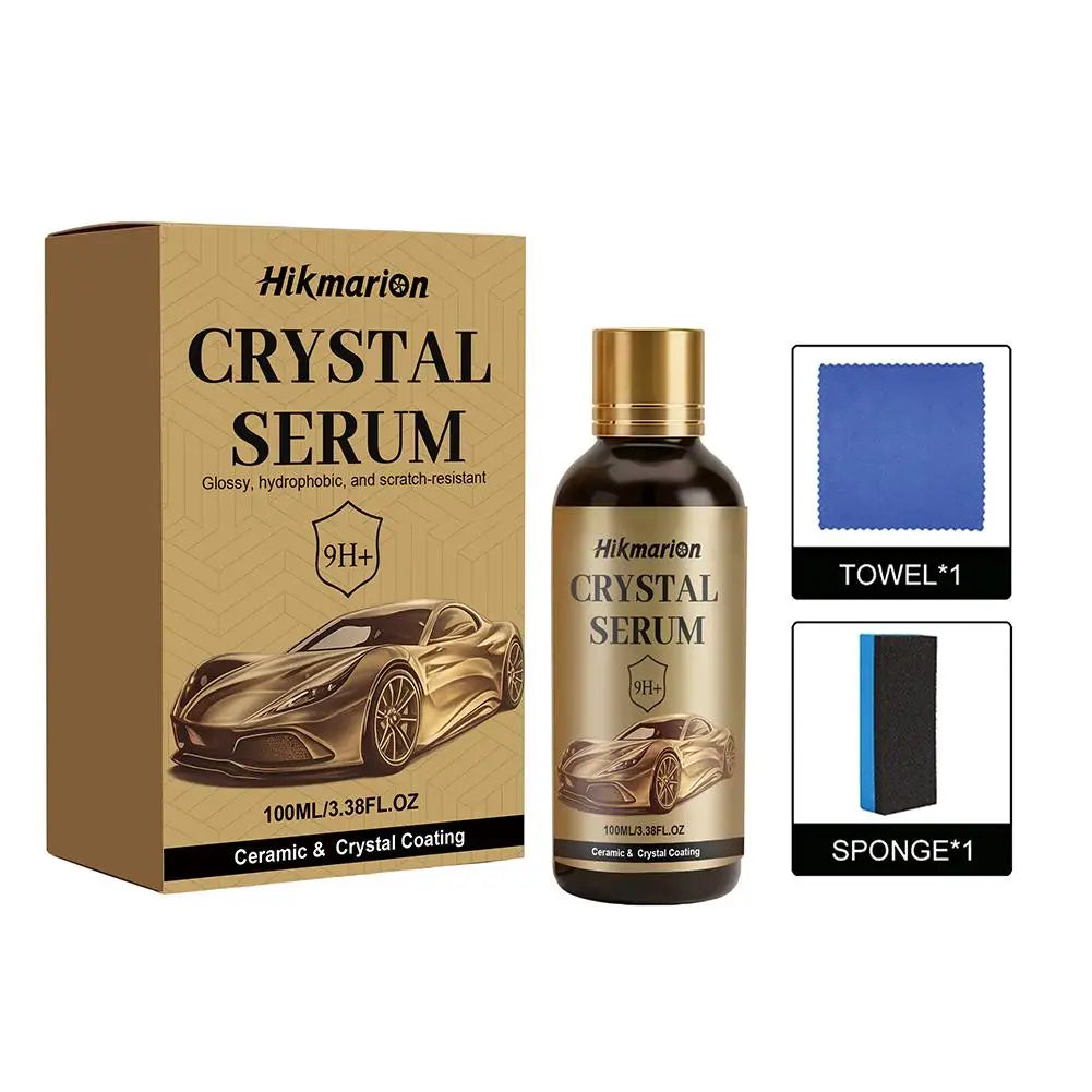 9H+ Keramikbeschichtungs-Kristallserum, 100 ml hydrophobes Autolack-Schutzset mi