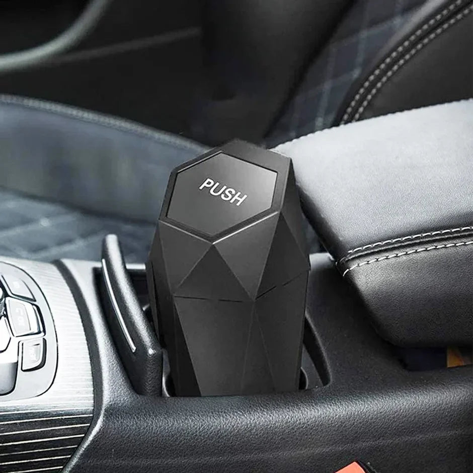 Tragbare Mini-Auto-Aufbewahrungsbox Auto-Mülleimer mit Deckel