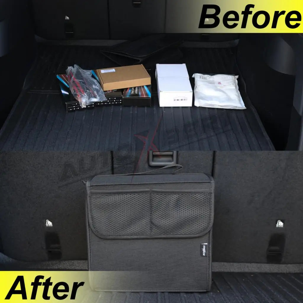 Auto Trunk Organizer Filz Boot Organizer Lagerung Tasche Box Tragbare Handtasche Fracht Werkzeug Halter Mesh Net Tasc...