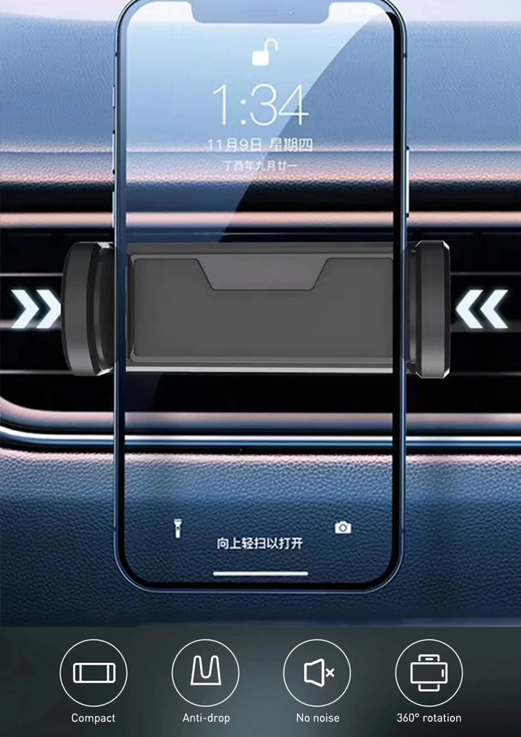 Universal Handy Halterung für Auto – SwissGlanzGarage Ansicht 2
