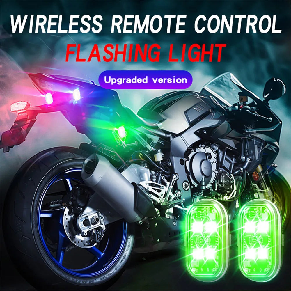 Kabellose LED-Strobelampen für Auto-Innenraum, 8 Farben – SwissGlanzGarage Ansicht 5