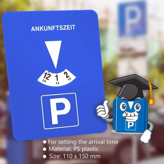 Digitale Parkuhr blau – SwissGlanzGarage Ansicht 2