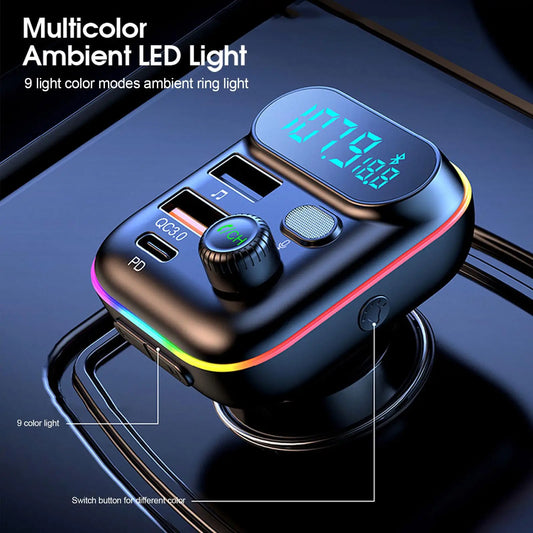 FM-Transmitter mit QC3.0 und USB-C – SwissGlanzGarage Ansicht 2