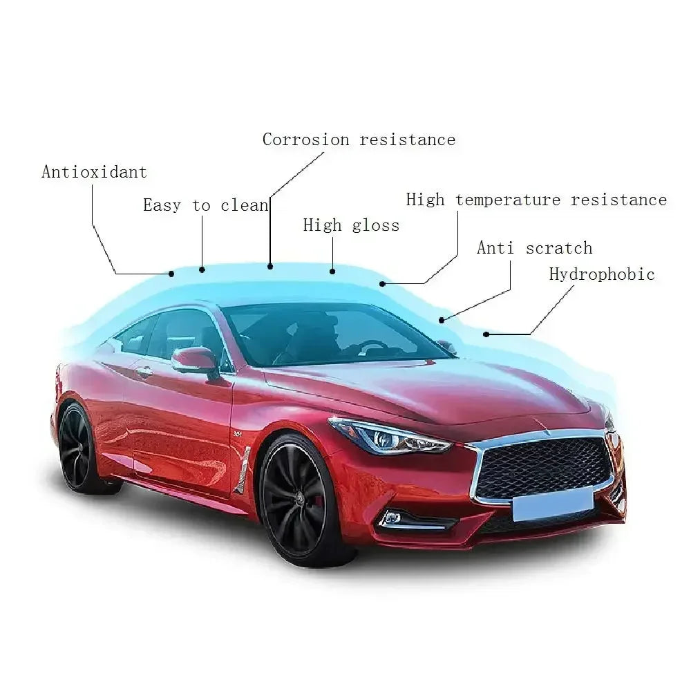 Greyghost Keramikbeschichtung für Autos Mr Fix 9h Nano-Beschichtung Keramik-Autobeschichtung Hydrophober Autolackschu...