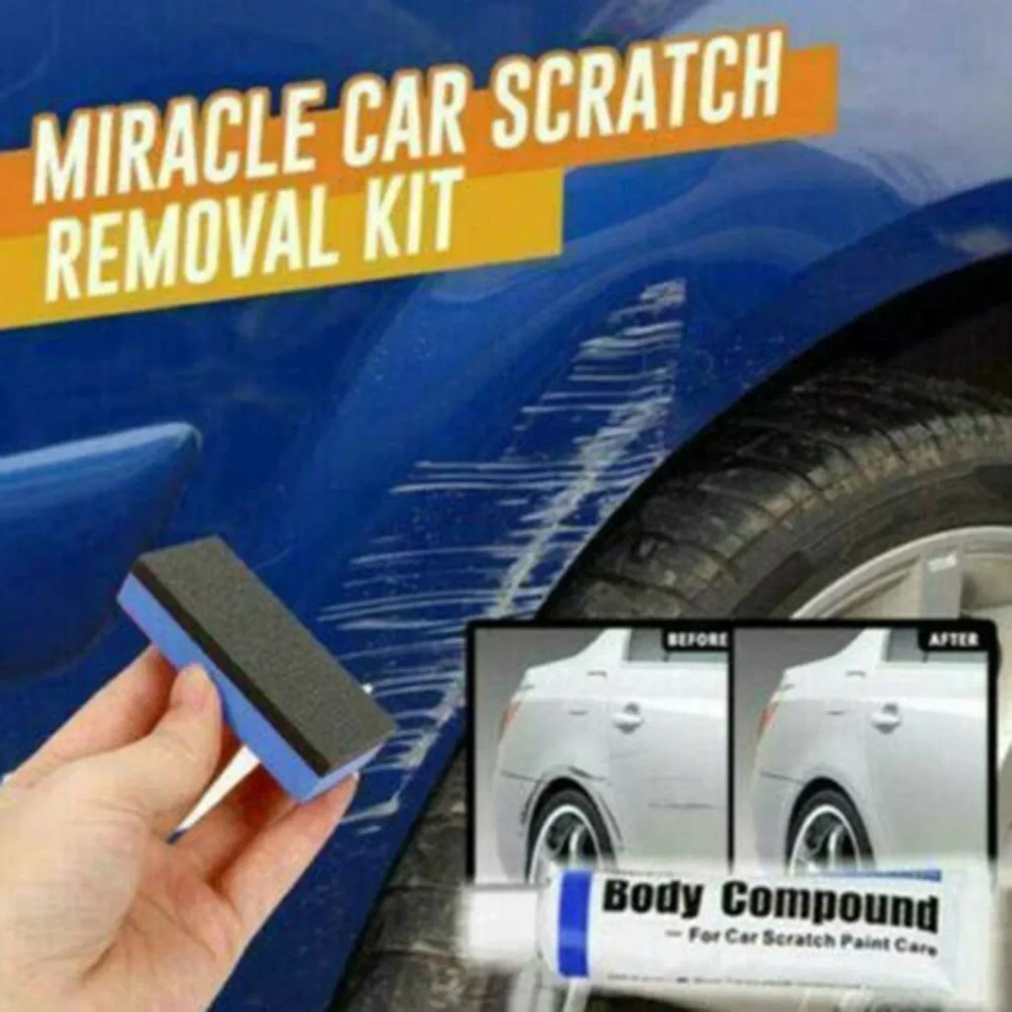 1 Set Auto-Kratzerentferner Lackreparatur-Set Auto-Karosserie-Polierpaste Lackpflege Reparaturwerkzeuge Auto-Zubehör