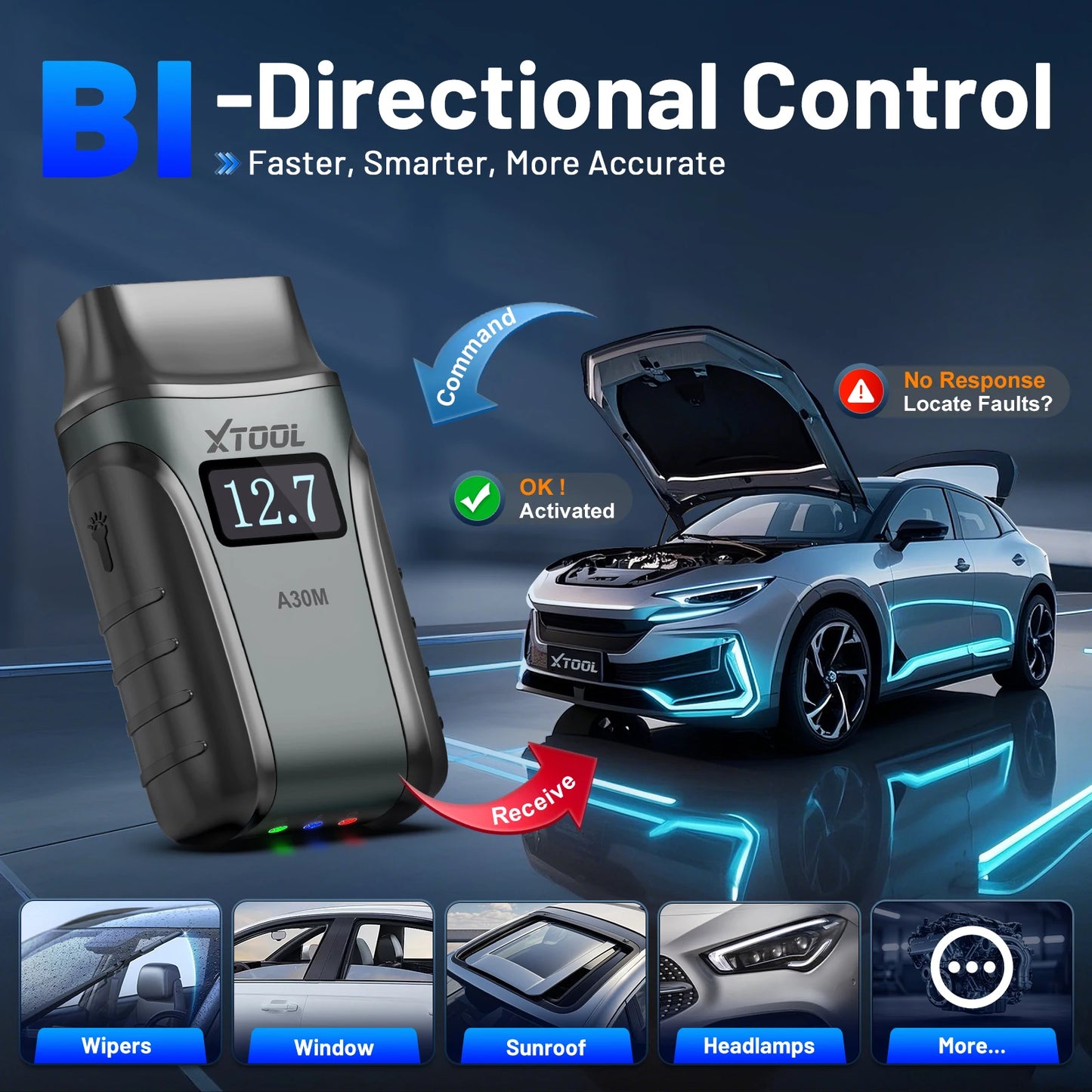 XTOOL A30M Bluetooth OBD2 Scanner – SwissGlanzGarage Ansicht 4