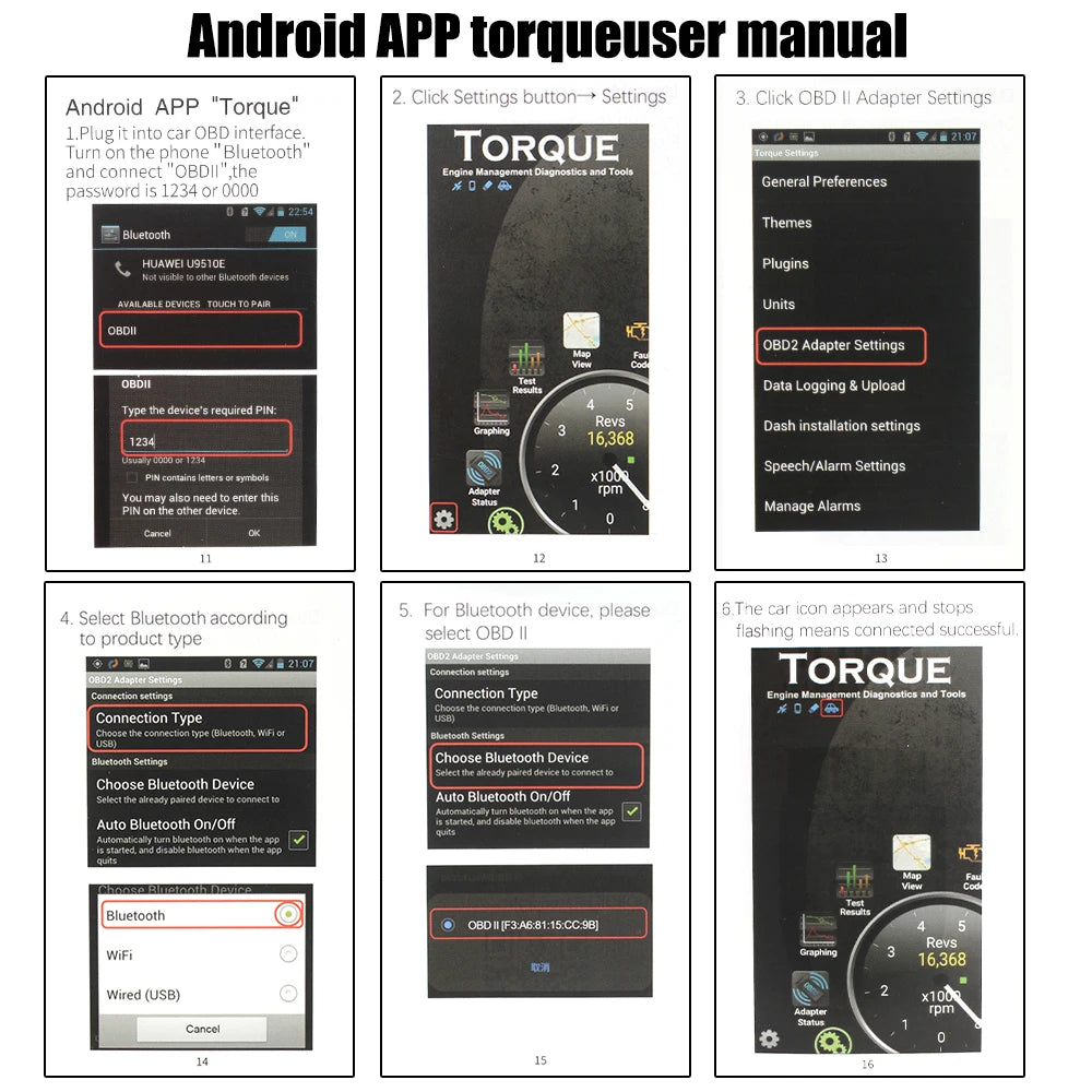 OBD2 Diagnosegeraet Motor-Fehlercode-Leser – mit kabellosem – SwissGlanzGarage Ansicht 3