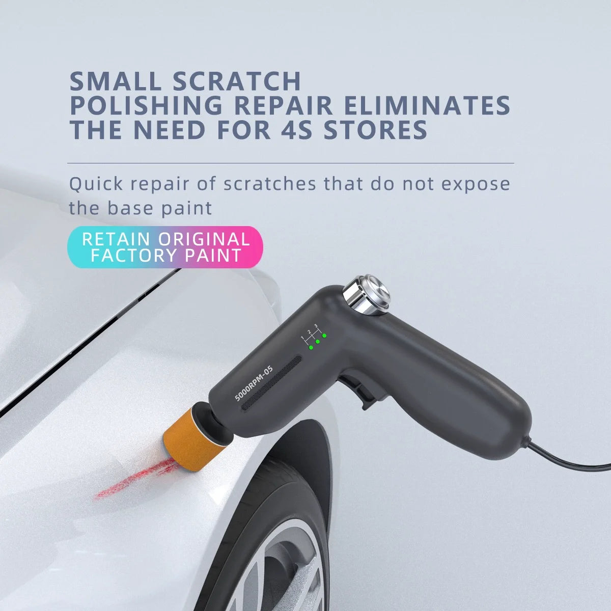 Portable Vehicle Polishing Machine Professional Car Scratch Remover and Waxing Tool with Adjustable Speed