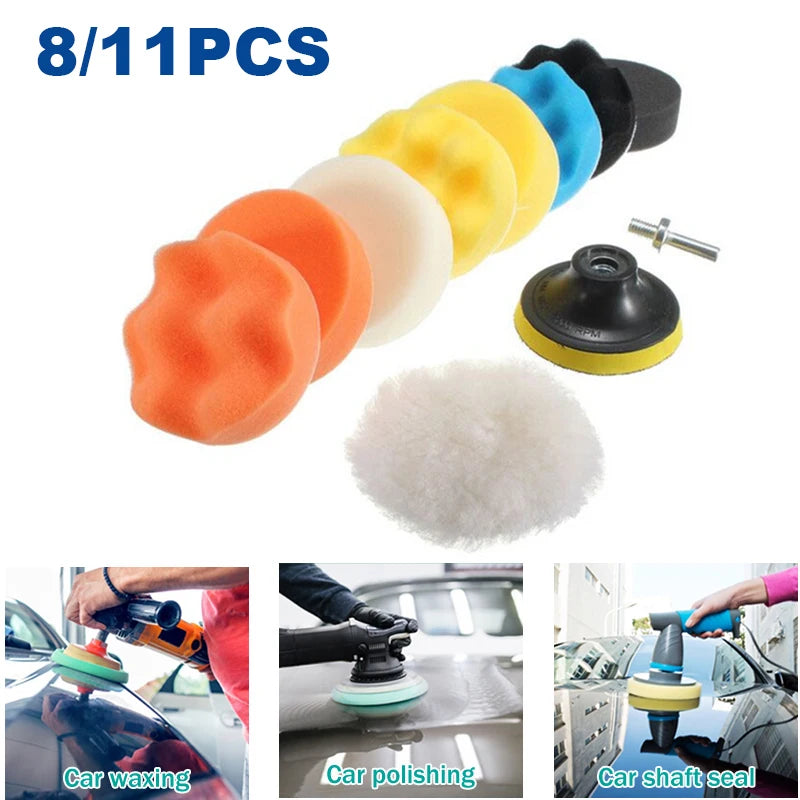 3-Zoll-Autopolierpad-Set aus Schaumstoff und Wolle mit selbstklebender Rückseite, kompatibel mit DA-Poliermaschinen f...
