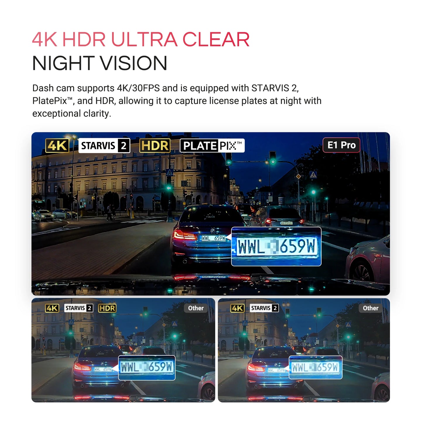 Vantrue E1 Pro 4K Mini DashCam – SwissGlanzGarage Ansicht 5