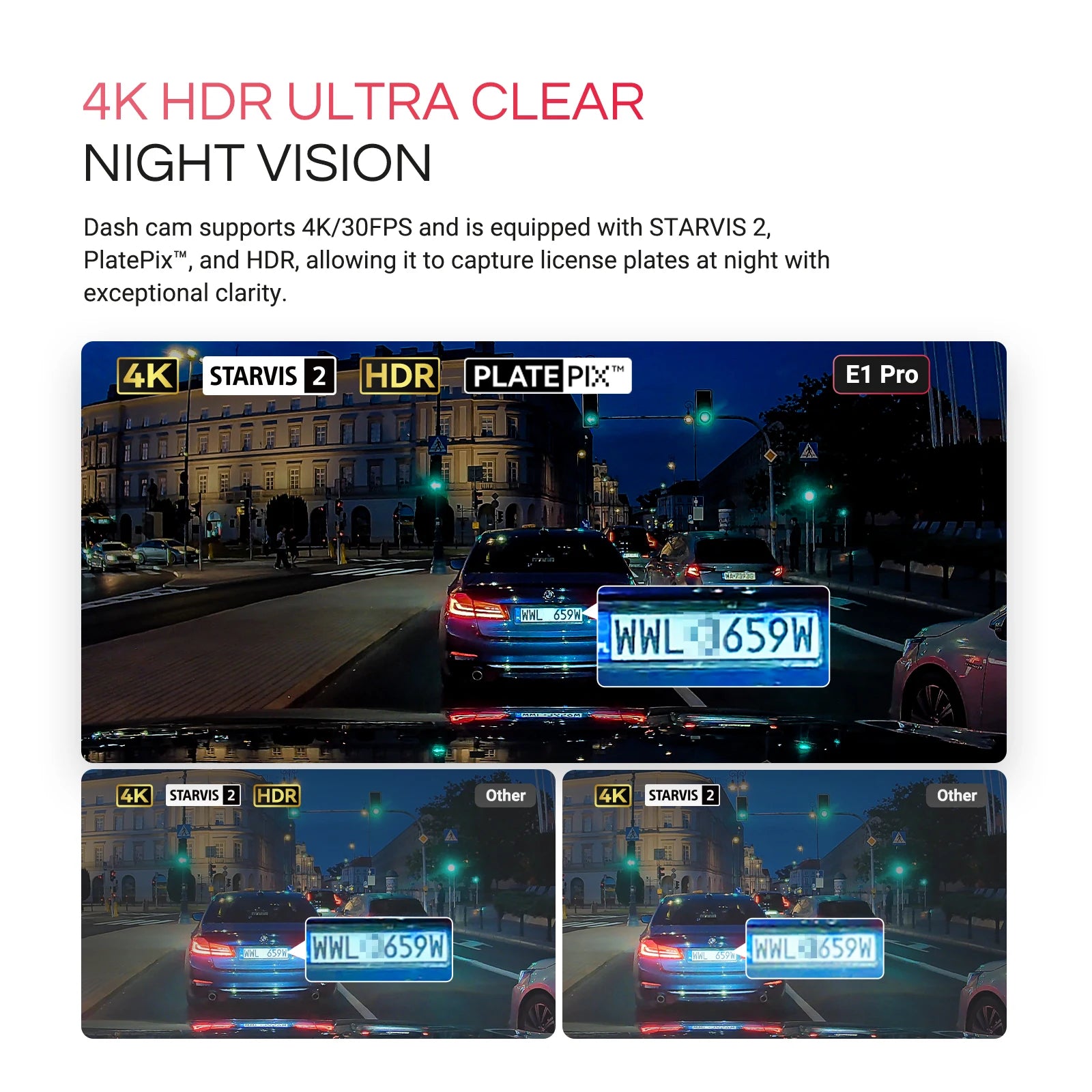 Vantrue E1 Pro 4K Mini DashCam – SwissGlanzGarage Ansicht 5