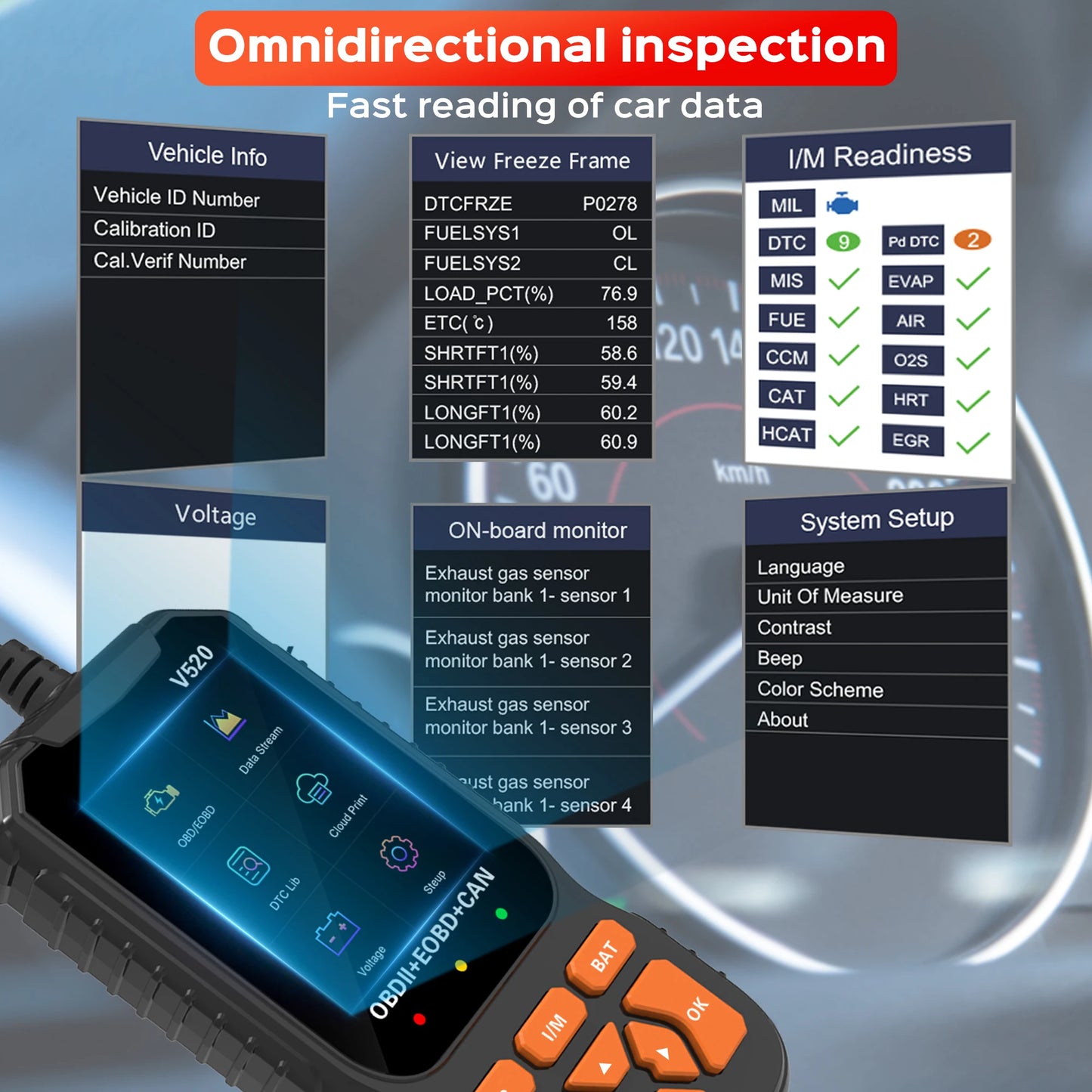OBD2-Diagnosegerät V520 – SwissGlanzGarage Ansicht 4