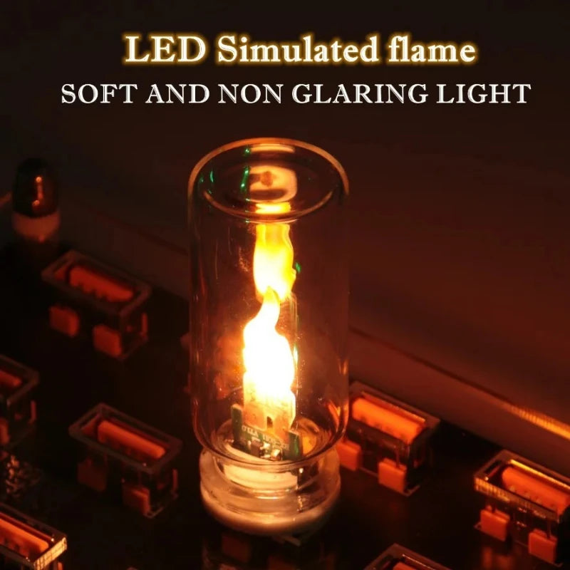 USB LED Flamme Nachtlicht mit Frosted Glas – SwissGlanzGarage Ansicht 4