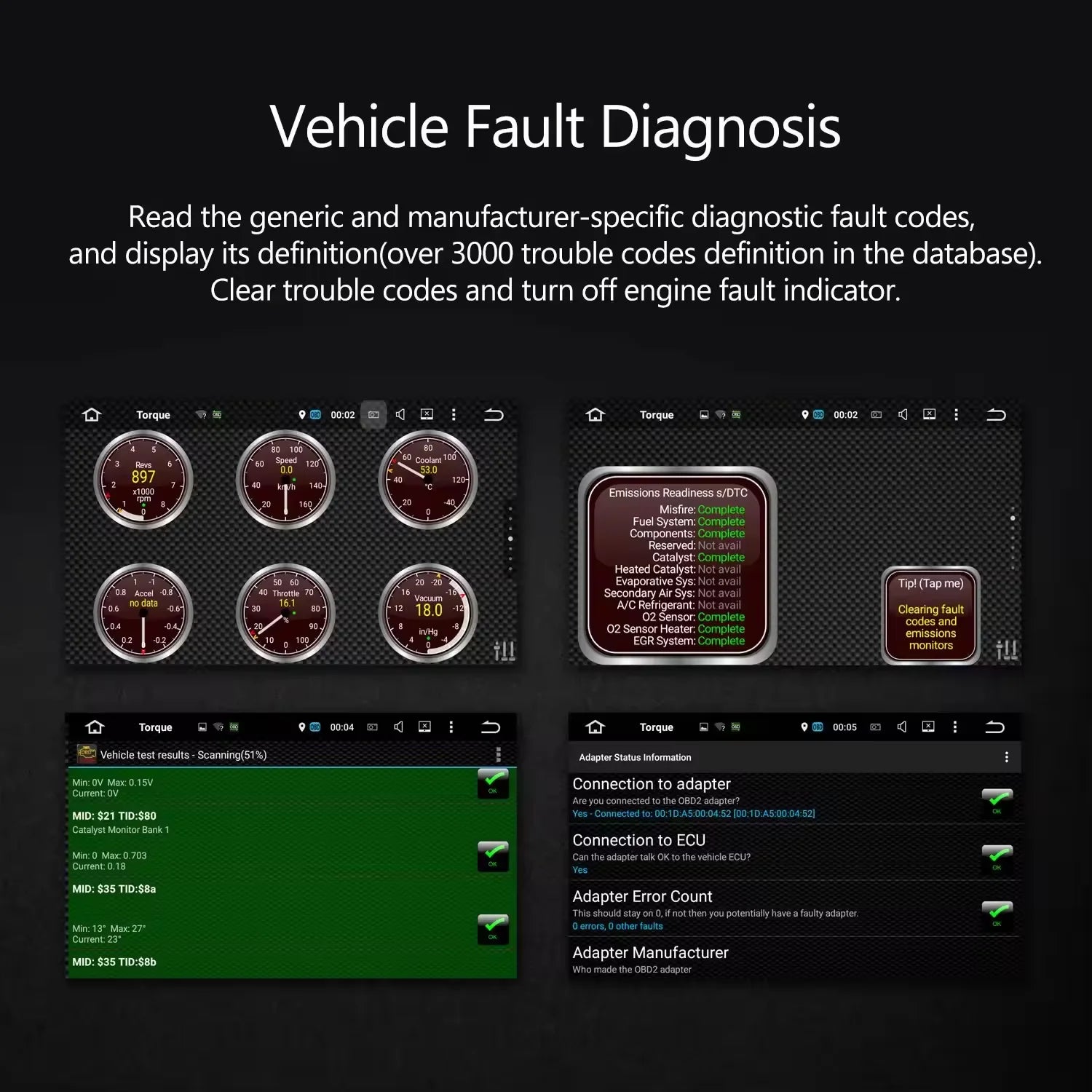 OBD2 Mini Bluetooth Diagnosegerät 16 PIN – mit kabellosem – SwissGlanzGarage Ansicht 6